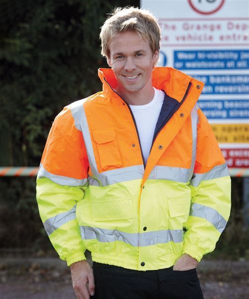 Utility Pro UHV563 Premium Bomber Jacket - Utility Pro Wear - Yellow